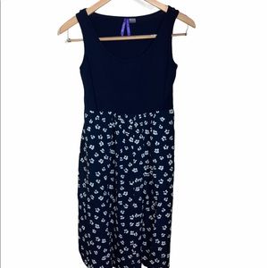 Seraphine Navy Floral Sleeveless Maternity Dress